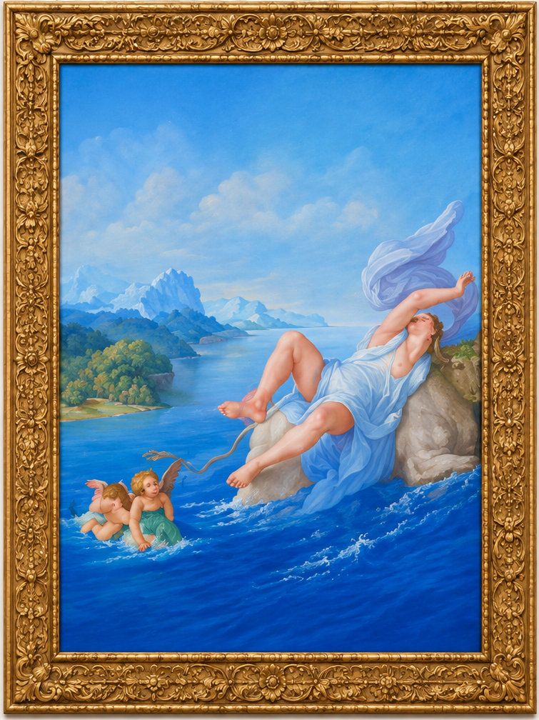 The Abduction of Europa artwork at Tahqua Land Theatre