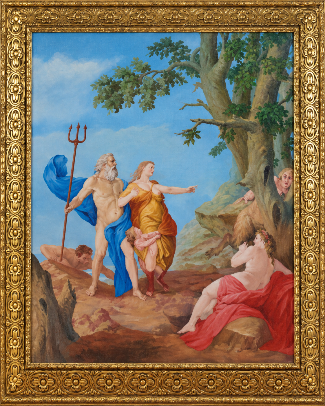 Neptune and Amymone artwork at Tahqua Land Theatre
