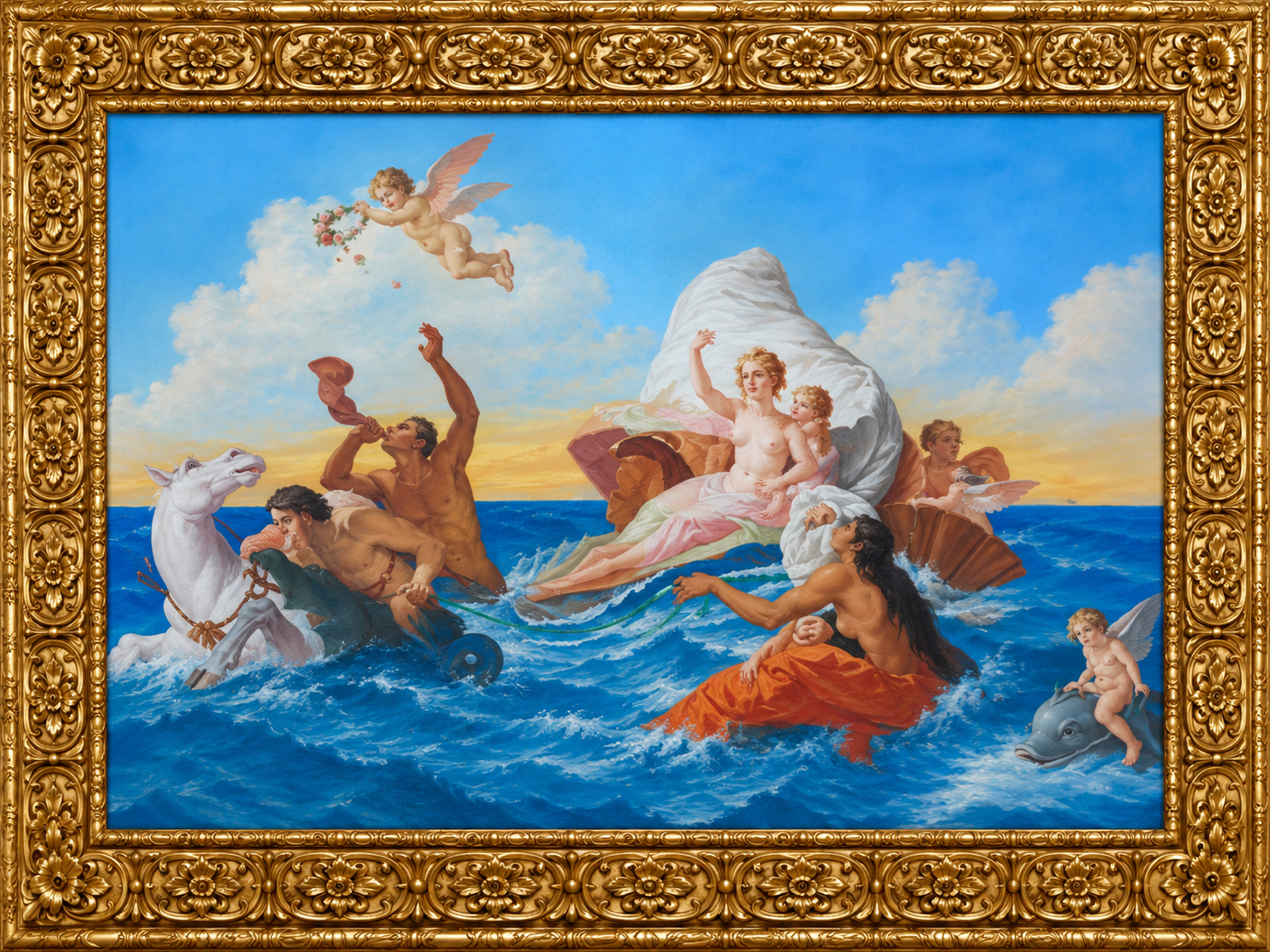 The Triumph of Amphitrite artwork at Tahqua Land Theatre