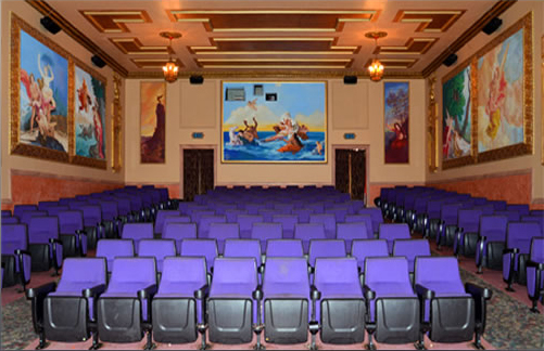 Restored interior of Tahqua Land Theatre